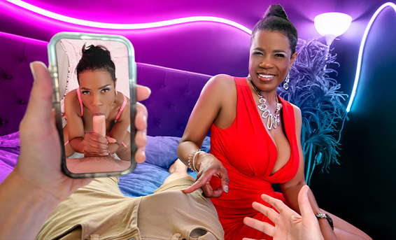 Пошлый внук попробовал сладкую киску чернокожей бабули Рэйвен Сваллоуз