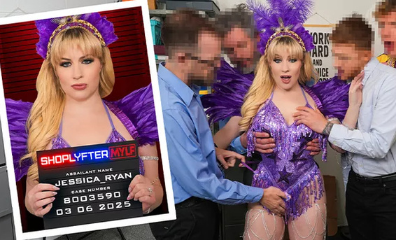 Групповой секс с мачехой воришки Джессикой Райан на кануне Марди Гра