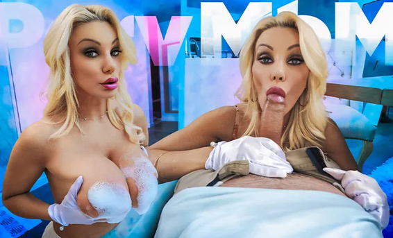 Мачеха-рипофоб Бриттани Эндрюс трахается со стерильно чистым пасынком