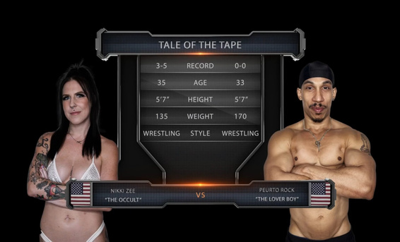 Сильный новичок в первом же поединке выебал опытную брюнетку Никки Зи