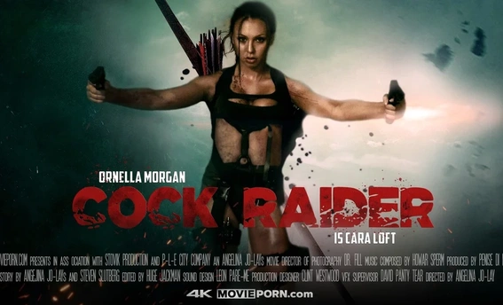 Лара Крофт скачет на члене неприятеля в порно пародии на Tomb Raider