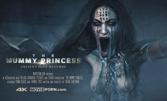 Ожившая принцесса мумия трахается с авантюристом в порно пародии