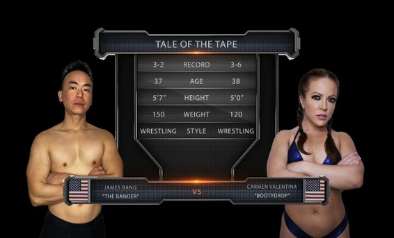 Сисястая неудачница Кармен Валентина достойно сражается с членом азиата