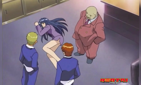 Лысый учитель выебал сексуальную студентку в хентай порно мультике