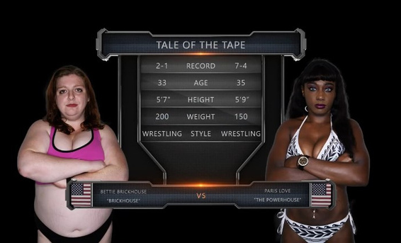 Бетти Брикхаус VS Пэрис Лав: негритянка страпонит проигравшую жируху