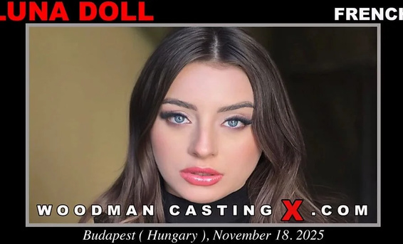 Француженка с большой грудью Луна Долл трахается в анал на кастинге