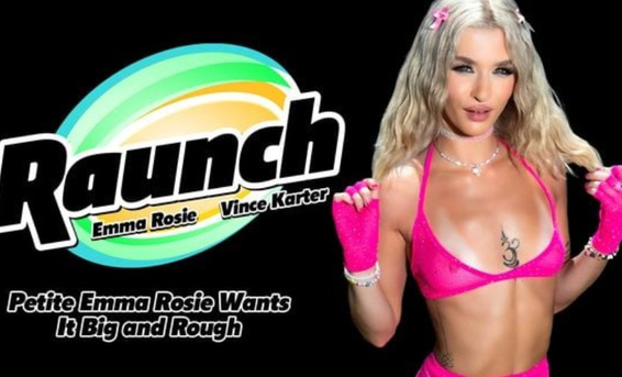 Грубые фрикции большого хуя в узкой киске доводят Эмму Рози до сквирта