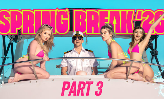 Веселые лучшие подруги занялись групповым сексом с капитаном яхты