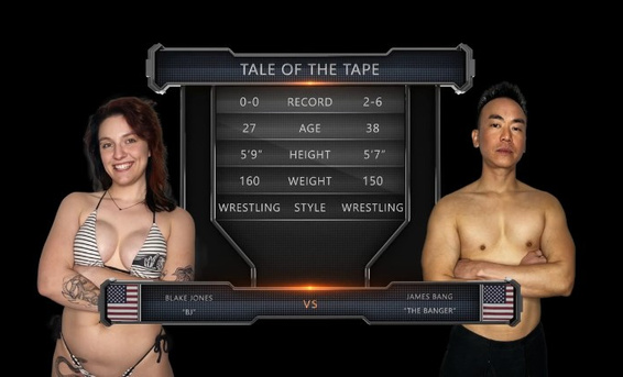 Блейк Джонс VS Джеймс Бэнг: боевое крещение в секс битве с неудачником
